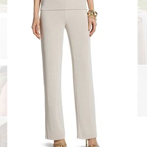 Chico’s Travelers Wide Leg pant sand